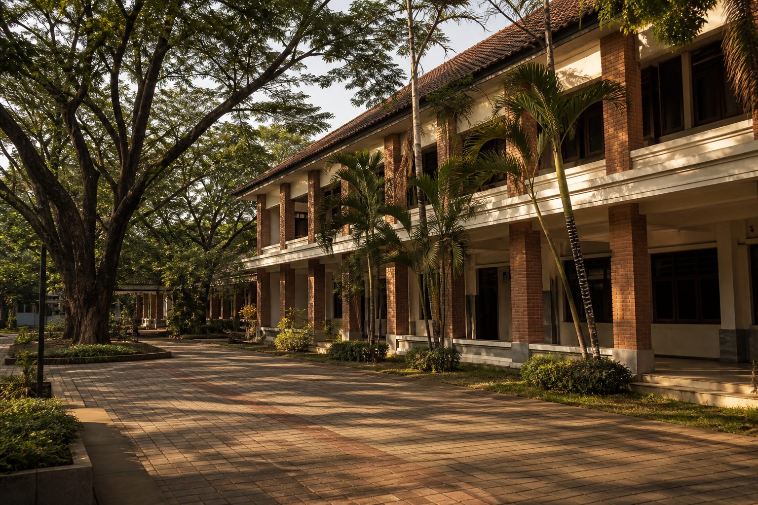 Halaman kampus STMIK Jayakarta di Salemba, Jakarta Pusat